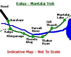 Mantalai Map (Himalaya Trek)